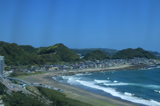 千葉県鴨川の海岸