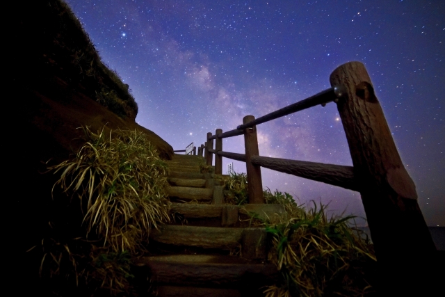 三浦半島、城ヶ島の星空