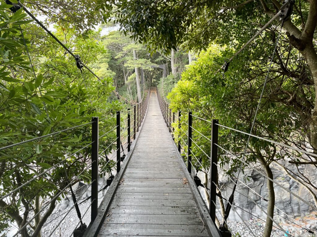 伊豆高原の橋立つり橋