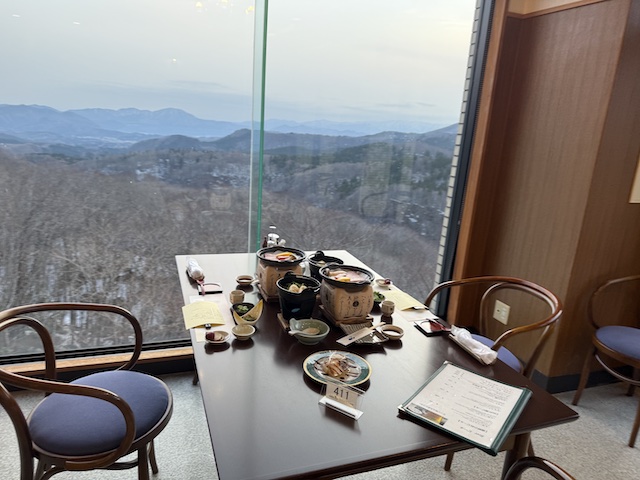 ホテルグランド天空の夕食会場