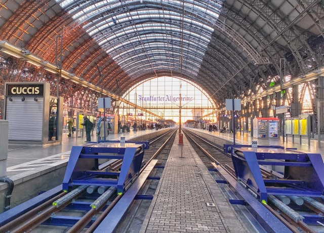 ドイツのフランクフルト中央駅