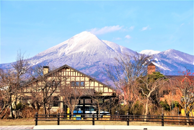 野口英世記念館付近からの景色