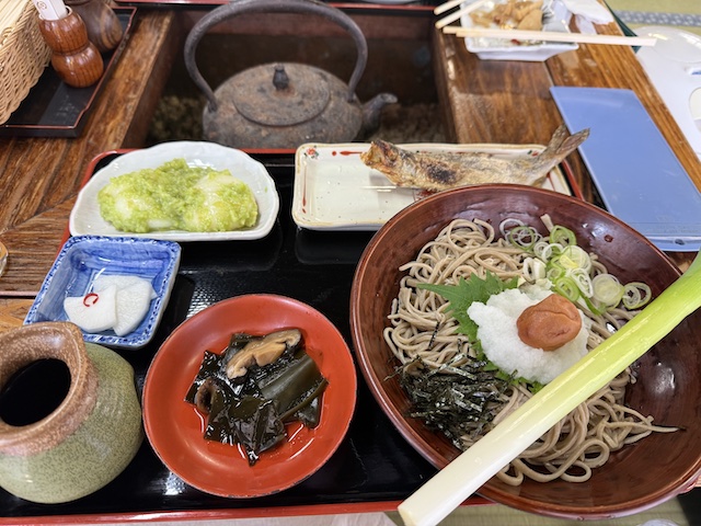 大内宿のネギそば