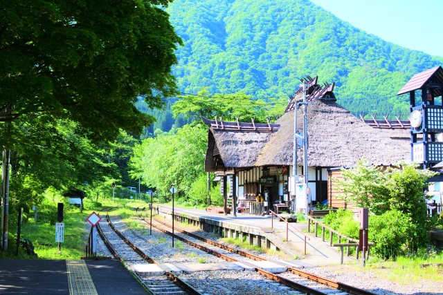 湯野上温泉駅の駅舎