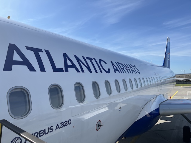 ヨーロッパで乗ったアトランティックエアウェイズの機体