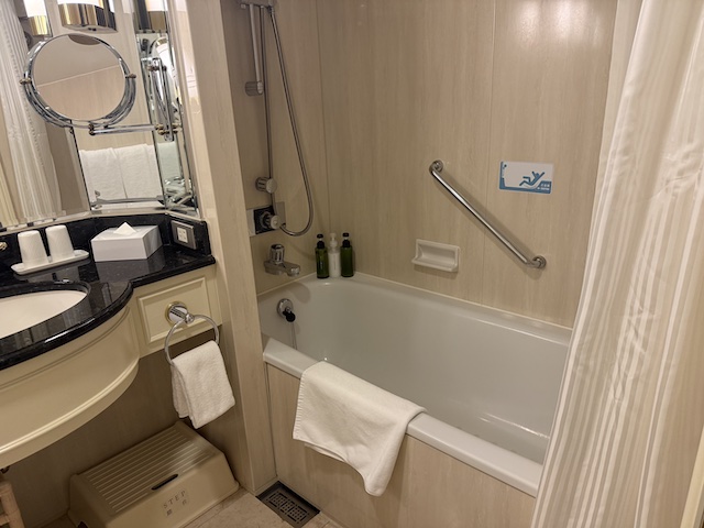 名古屋マリオットアソシアホテルの客室お風呂