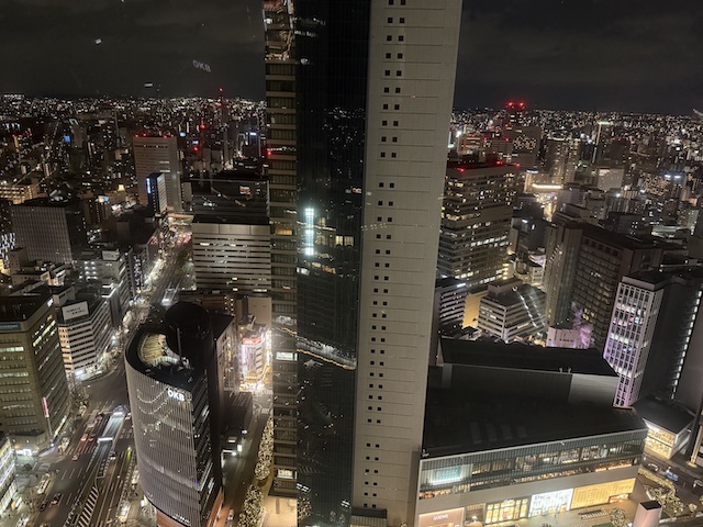 名古屋マリオットアソシアホテルのラウンジからの眺め